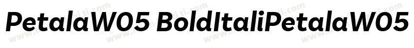 PetalaW05 BoldItaliPetalaW05 BoldIt字体转换